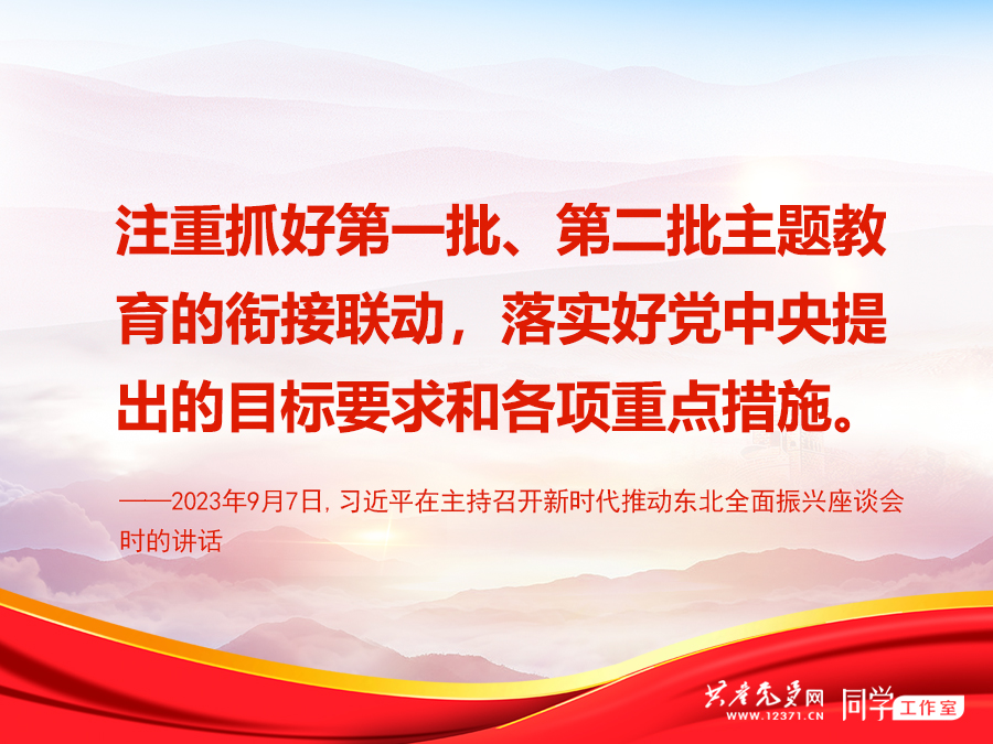 抓好第一批第二批主题教育的衔接联动，总书记提了这些要求